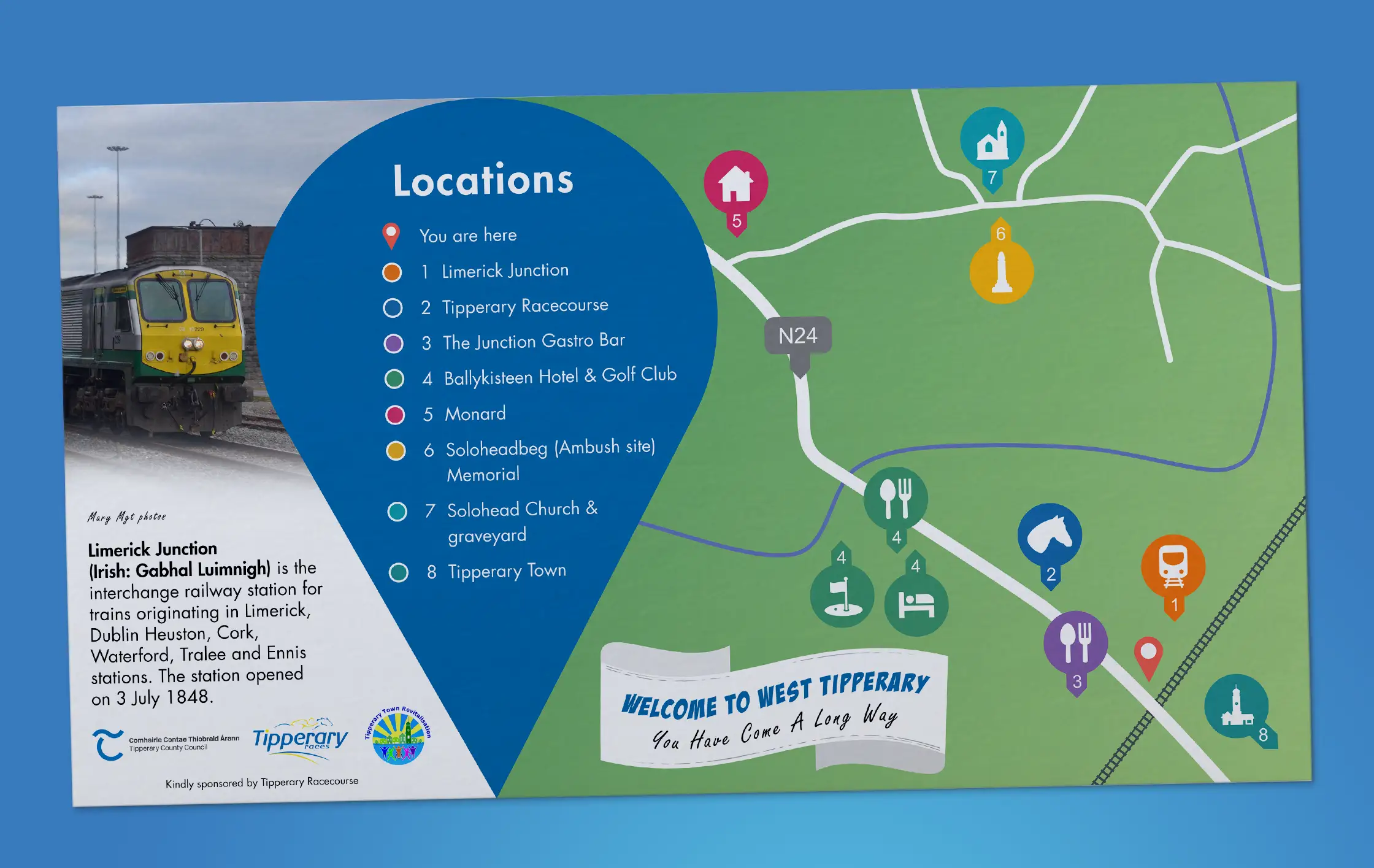 Map of Limerick Junction and nearby locations.