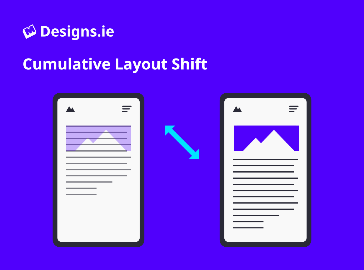 Illustration showing Cumulative Layout Shift