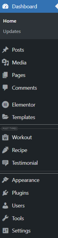 Wordpress Menu Layout